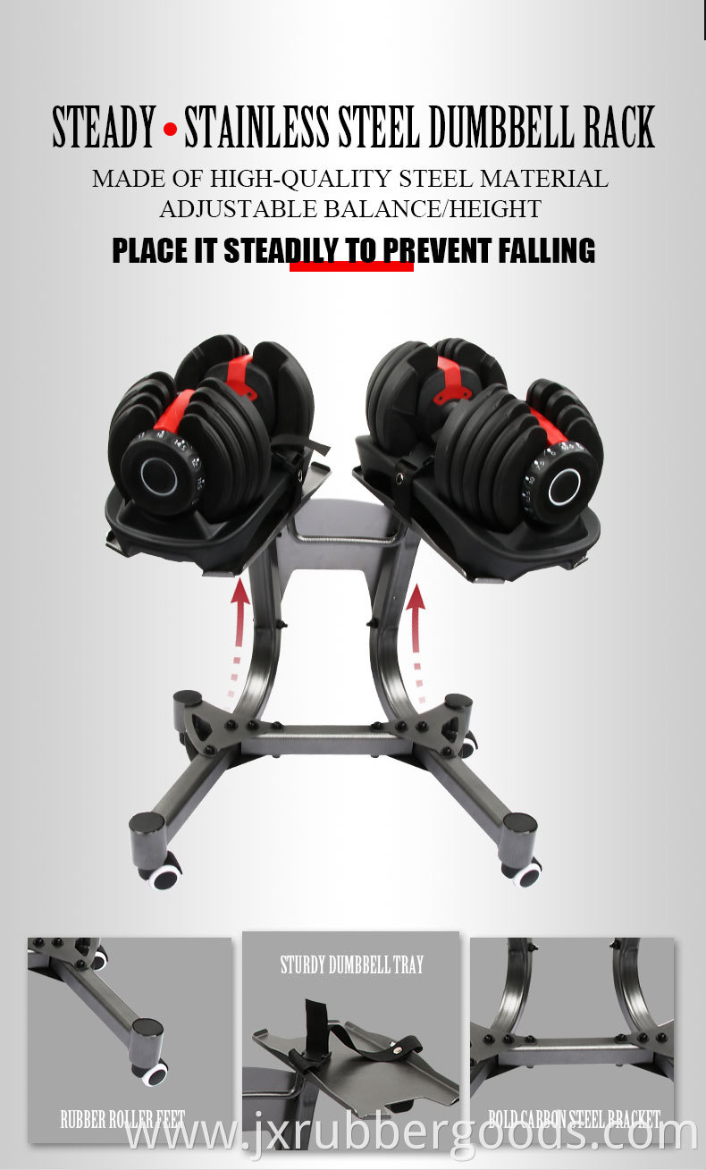 Hot selling dumbbells that can quickly adjust 12-level weight gaining fitness essential home exercise dumbbells